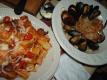 Linguine And Shrimp In Cheese Sauce