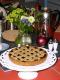 Raspberry Almond Linzer Torte