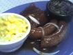 Eggplant With Macaroni Sausage Stuffing