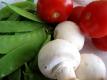 Mushrooms With Tomatoes And Peas