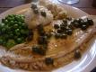 Poached Fish Steak With Anchovy Sauce