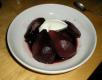 Pears Poached In Red Wine With Basil