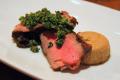 Rib Eyes With Grilled Garlic