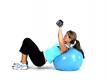 Incline Chest Press With Exercise Ball