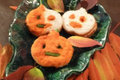 Jack O'Lantern Mini Turkey Sandwich