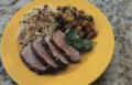 Jamaican Jerk Pork with Pilaf and Veggies
