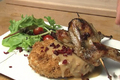 How To Make Thanksgiving Japanese Fusion Cooking - Quail Yakitori And Turkey Cranberry Korokke With Miso Gravy