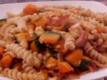 Kabocha (Japanese Pumpkin) With Bacon And Rotini Pasta - Easy and Tasty