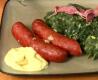 Curly Kale with Smoked Sausages