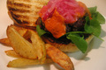 Lamb Burgers with Oven Roasted Tomatoes