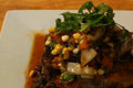 How To Make Latin Grilled Pork Chops With Fire Roasted Tomato Corn Salsa And Black Beans