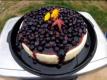 Camp Oven Lemon Souffle Cheesecake With Blueberry Topping
