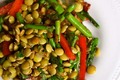 Sprouted Lentil Salad With Mustard Dressing