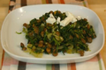 Spinach with Lentils and Feta