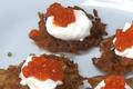 Latkes Hors d'oeuvres and Latkes with Eggs Benedict