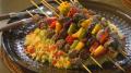Bison and Vegetable Kabobs with Cous Cous Salad 