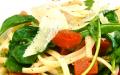 Linguini with Fresh Roma Tomato and Olive Sauce