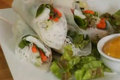 Lobster Spring Rolls and Mango Dipping Sauce Paired with Brooks Pinot Gris