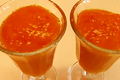 Tropical Mango Peach Smoothie with Fruit Juice