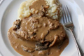 How To Make Meatloaf Cooked In Creamy Mushroom Gravy