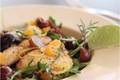 How To Make Mediterranean Style Arugula Salad With Saut&eacute;ed Halibut