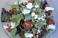 Mediterranean Tossed Garden Salad with Tahini Dressing