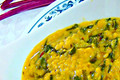 Moong Dal And Beet Bhaji Curry - Yellow Lentils And Beet Greens Curry