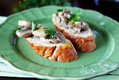 Mushroom Crostini with Mascarpone & Truffle Oil