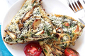 Homemade Spinach and Mushroom Frittata
