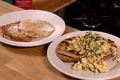 Nadia Sawalha's Apple Pancakes And Herby Scrambled Eggs