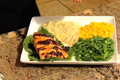 Pan Seared Salmon Drizzled with Bulgogi Sauce