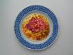 Noodle Pancakes With Meat Sauce