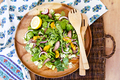 Orange And Honey Steak Salad With Clover Honey Creme Dressing