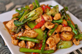 Orange Chicken with Vegetables Stir Fry
