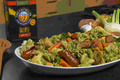 Oven-roasted Vegetables with Rotini & Rosemary Pesto