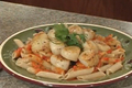 Scallops and Penne with Roasted Pepper Sauce