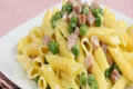 How To Make Pasta with Ham, Peas and Cream - Quick