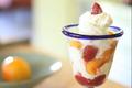Peach and Raspberry Parfait