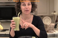 Peach Basil And Avocado Smoothie