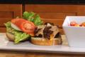 Peppered Grilled Hamburger With Special Sauce