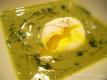 Cream Of Pea & Garlic Soup With Poached Egg By Steven Dolby