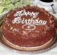 Birthday Cake With Chocolate Icing Roses