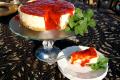 Cheesecake With Strawberry Compote