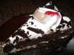 Chocolate Pastry With Vanilla Icing
