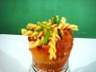 Cone Snack With Pasta Filling