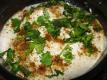 Dahi Vada With Coriander Garnish