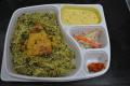 Lunch On The Go - Pulav, Raita, Salad, And Pickles
