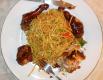Chowmein And Bake B Que Chicken