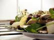 Arugula, Portobello, Parmesan And Roasted Scallops Salad
