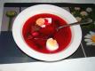 Beetroot Soup With Vegetables And Hard-boiled Eggs